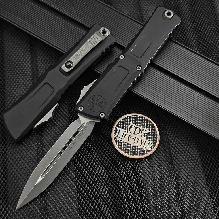 Microtech Combat Troodon Gen III Black 4" D/E Apocalyptic 1142-10AP