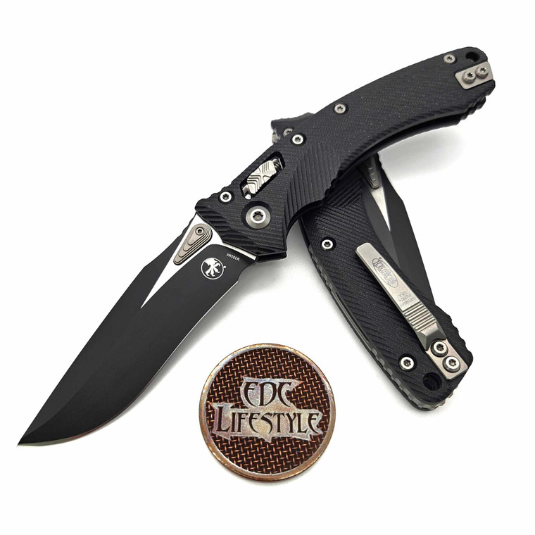 Microtech Amphibian Ram-Lok 137RL-1FLGTBK Black Fluted G-10