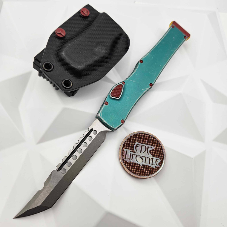 Microtech Knives Halo VI 519-10BH Hellhound - No Safety Bounty Hunter Apocalyptic Standard Serial 012 - Preowned