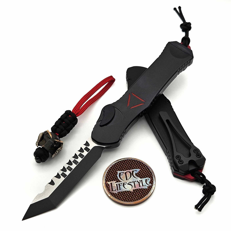 Heretic Knives Hydra Tanto Two-Tone Black Predator H006-10A-PRED