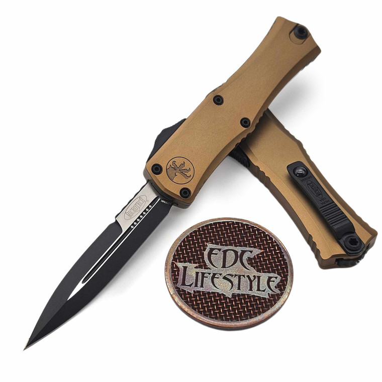 Microtech Hera II Mini Tan 2.90" Bayonet Black 1701M-1TA By Edc Lifestyle