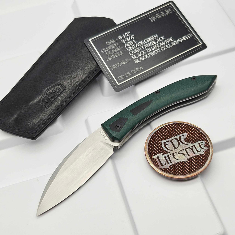 Jared Oeser Knives Shihlin Slipjoint Vintage Green