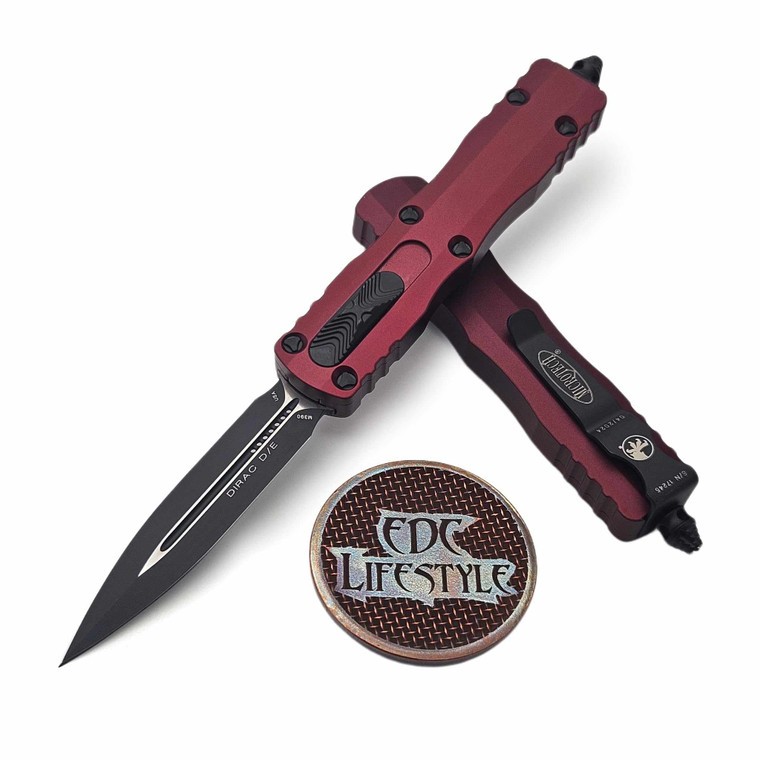 Microtech 225-1MR Merlot Dirac Double Edge Black Standard