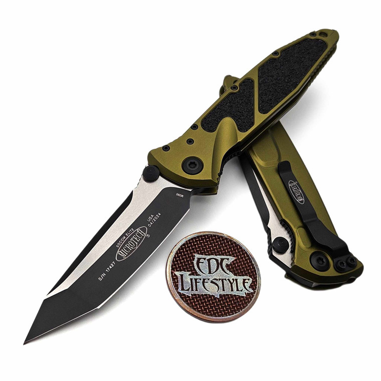 Microtech Socom Elite Manual OD Green 4" T/E Black 161-1OD Tanto on EDC Lifestyle