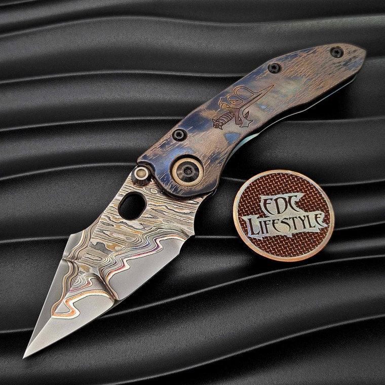 Borka Blades Marfione Custom Double Star Grind Baker Forge Stitch Cosmic w/Logo