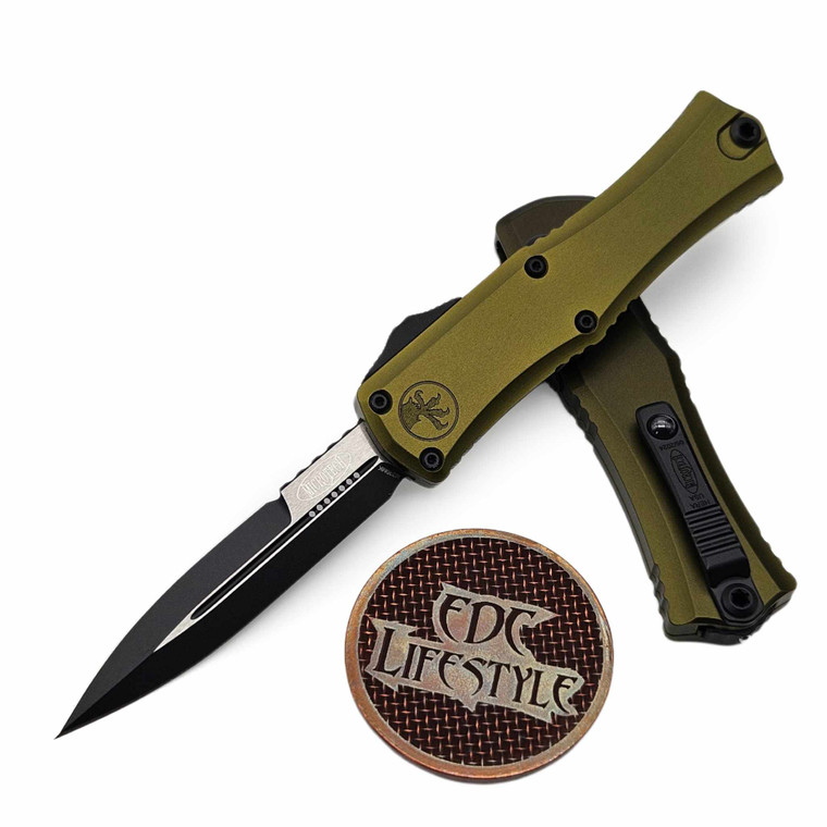 Microtech Hera II Mini OD Green 2.90" Bayonet Black 1701M-1OD By Edc Lifestyle