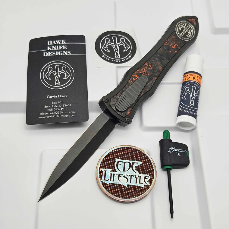 FIXx Hawk Deadlock Model C Titanium Handles Carbon Fiber Inlay w