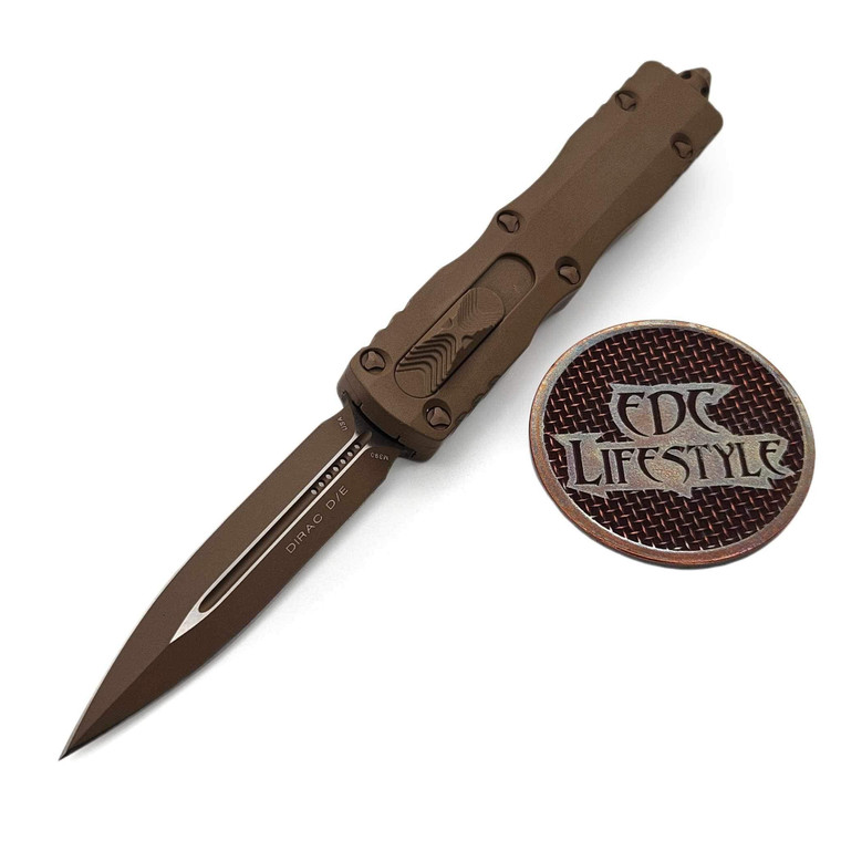 Microtech 225-1CTA Cerakote Tan Dirac Double Edge
