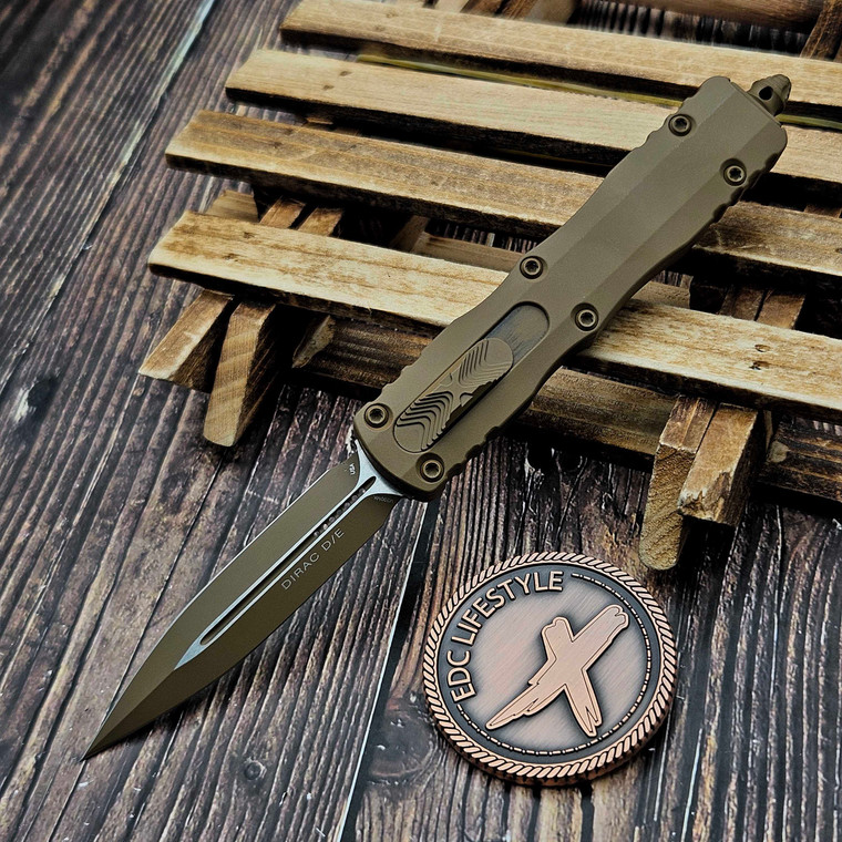 Microtech 225-1CTA Cerakote Tan Dirac Double Edge