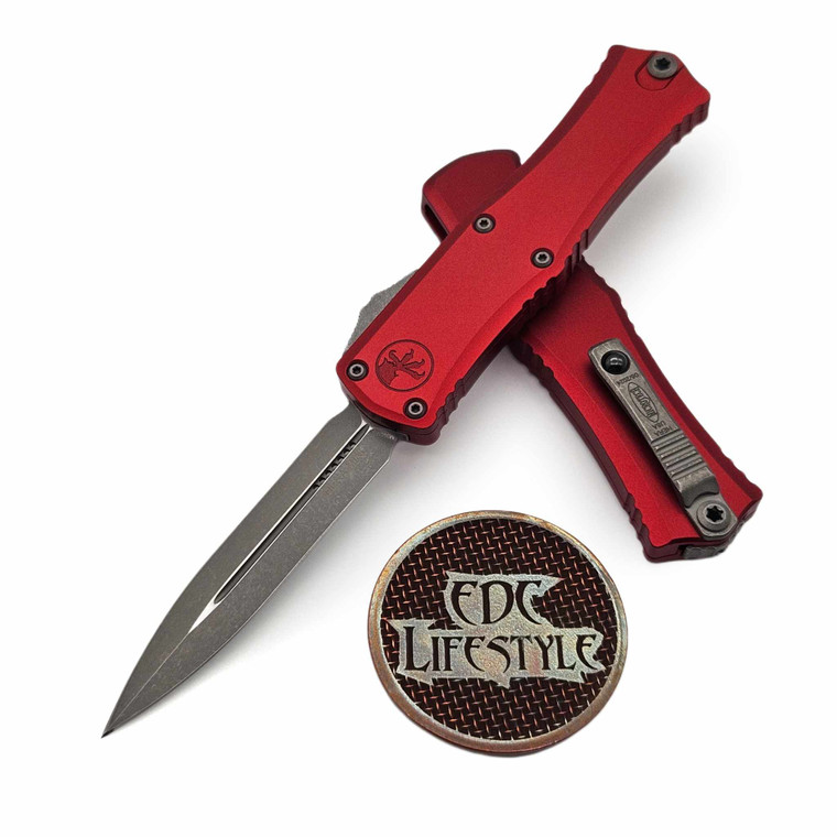 Microtech Hera II Mini Red 2.90" D/E Apocalyptic 1702M-10APRD By Edc Lifestyle