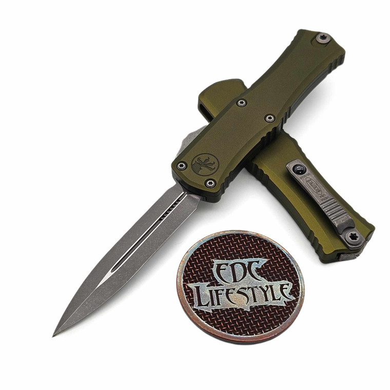 Microtech Hera II Mini OD Green 2.90" D/E Apocalyptic 1702M-10APOD By Edc Lifestyle