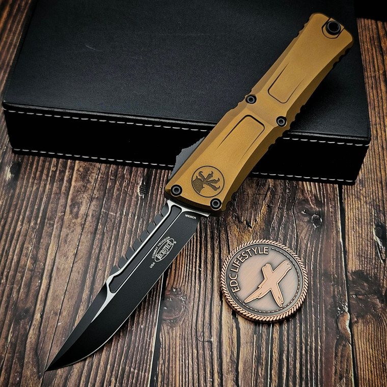 Microtech Combat Troodon Gen III Tan 4" Interceptor Black 1217-1TAS