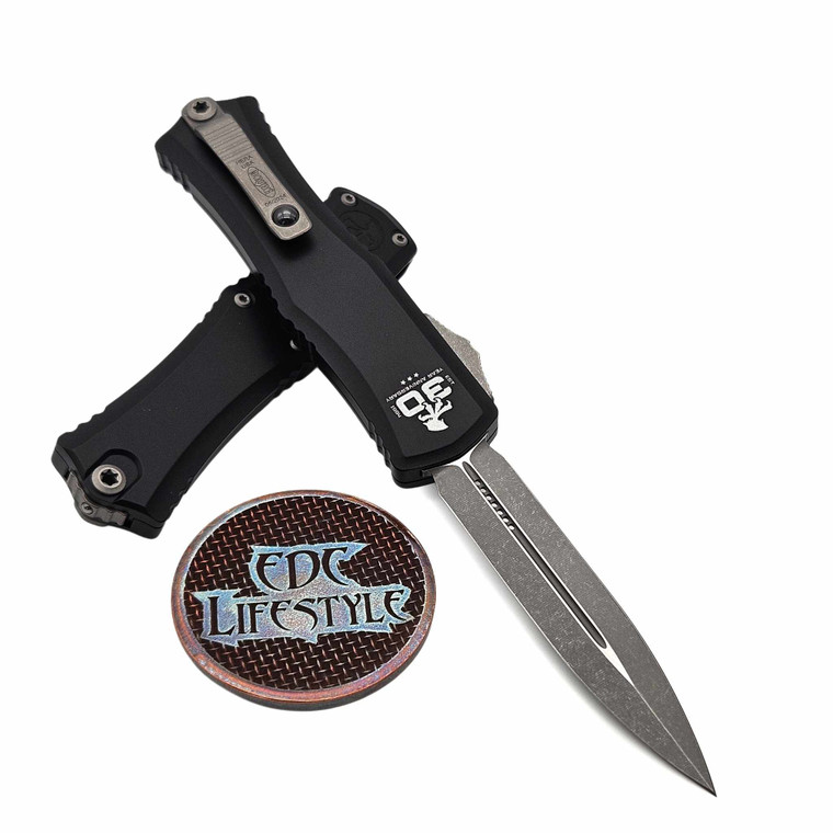 Microtech Hera II Mini Black 30th Anniversary 2.90" Apocalyptic 1702M-10AP30 By Edc Lifestyle