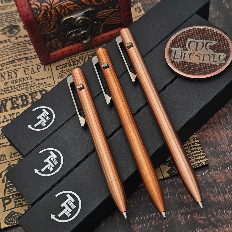 Tactile Turn Slim Side Click Copper Pen