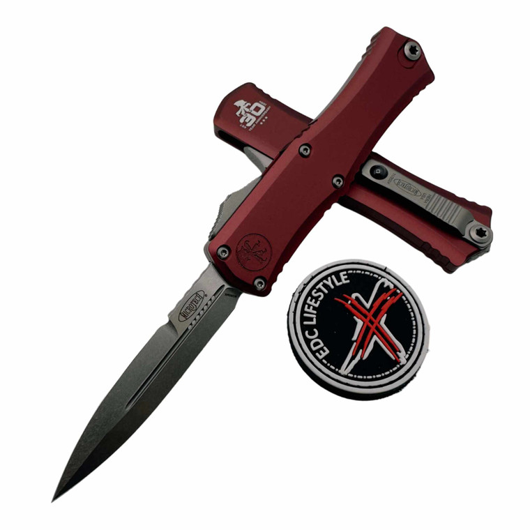 Microtech Hera II Mini Merlot 30th Anniversary 2.90" Bayonet Stonewash 1701M-10MR30 By Edc Lifestyle