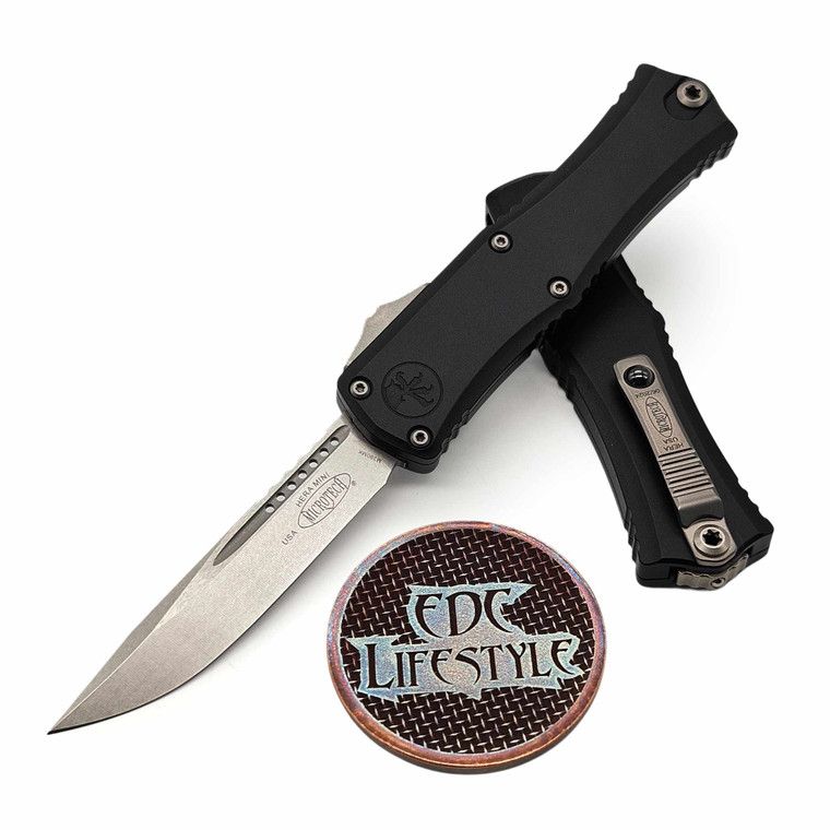 Microtech Hera II Mini Black 2.90" S/E Stonewash 1703M-10 By Edc Lifestyle