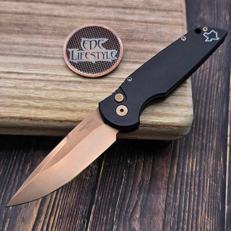 Pro-Tech Knives TR-3 Tactical Response 3 Auto Folder Solid Black