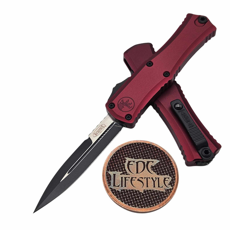 Microtech Mini II Hera Merlot 2.90" Bayonet Black 1701M-1MR By Edc Lifestyle