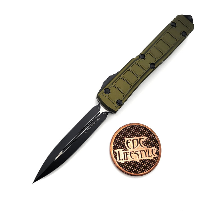 Microtech Ultratech 122II-1ODS Green Double Edge Step Side
