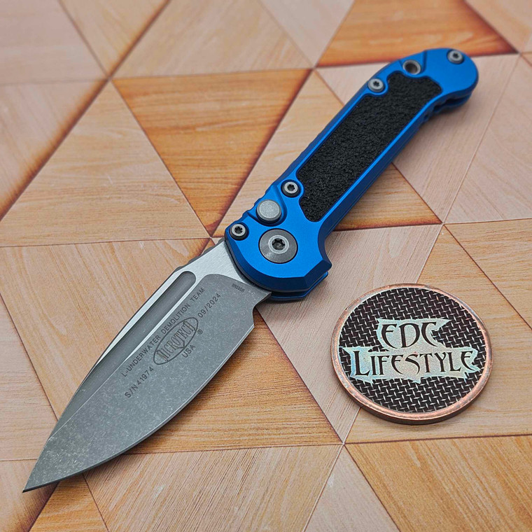 Microtech LUDT 3.5" S/E Generation III 1135-10APBL Blue Apocalyptic Standard - Preowned