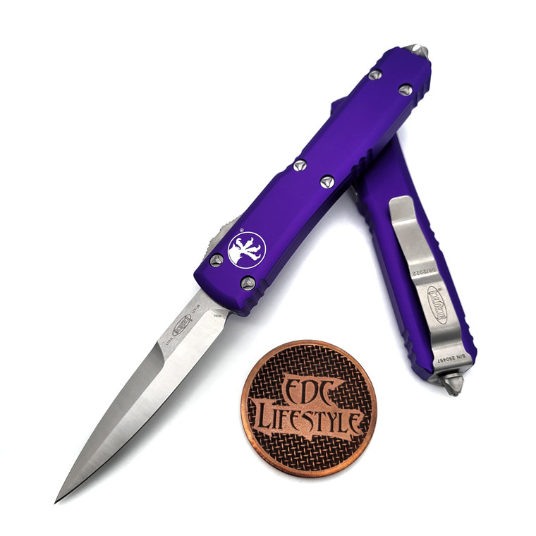 Microtech Ultratech 120-10PU Purple Bayonet Stonewash