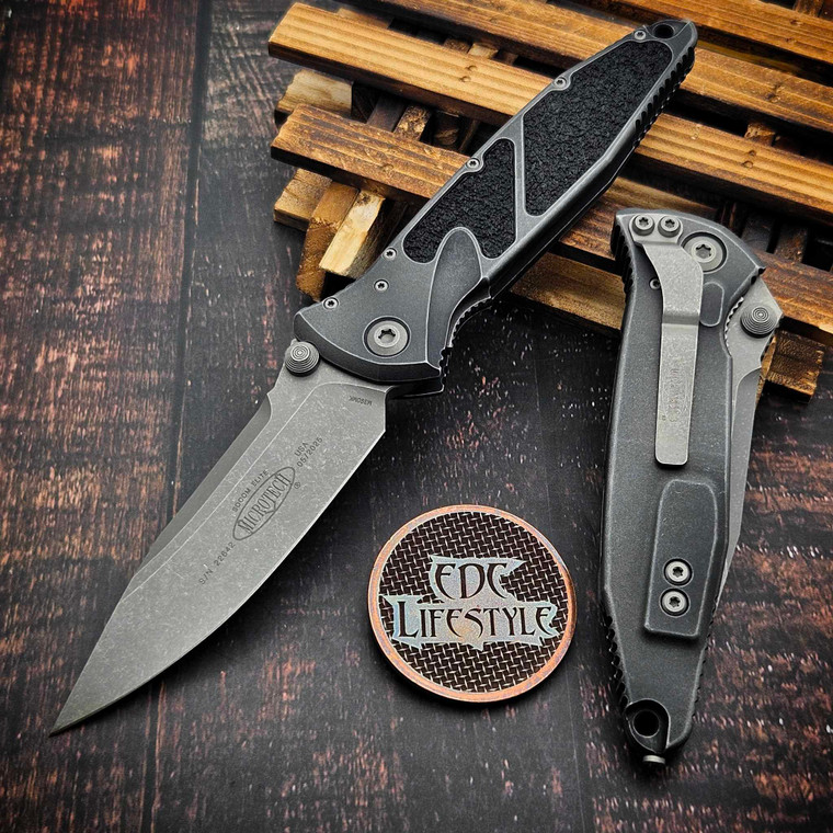 Microtech Socom Elite Manual Weathered Metal 4" S/E Apocalyptic 160-10APWME Single Edge on EDC Lifestyle