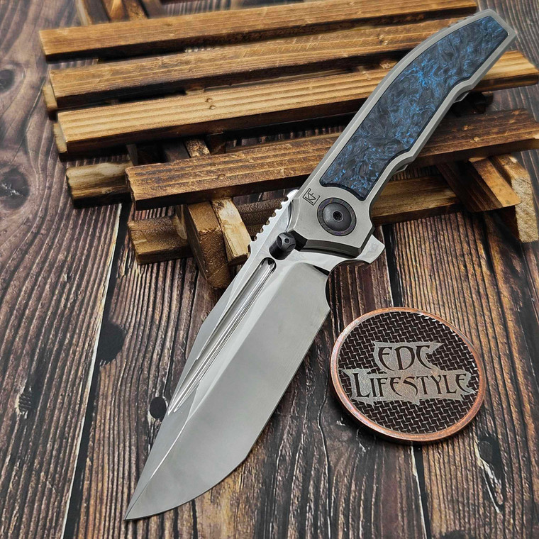 Custom Knife Factory CKF Snafu Peter Rassenti Integral Ti Handle