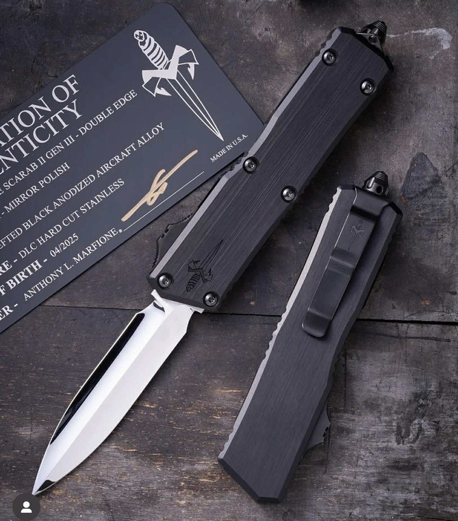 Marfione Custom Scarab II Gen III Double Edge Mirror Polish DLC HW