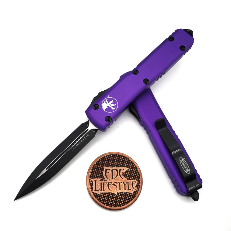 Microtech Ultratech 122-1PU Purple Double Edge Standard