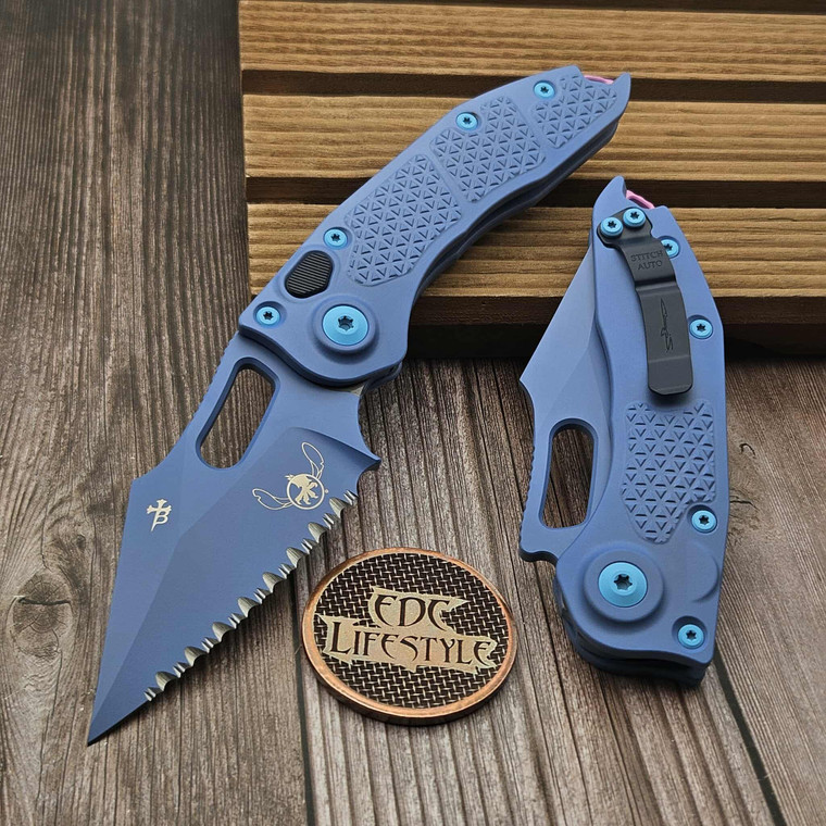 Microtech Stitch Auto S/E 169-3SIS Full Serrated "Lilo & Stitch"