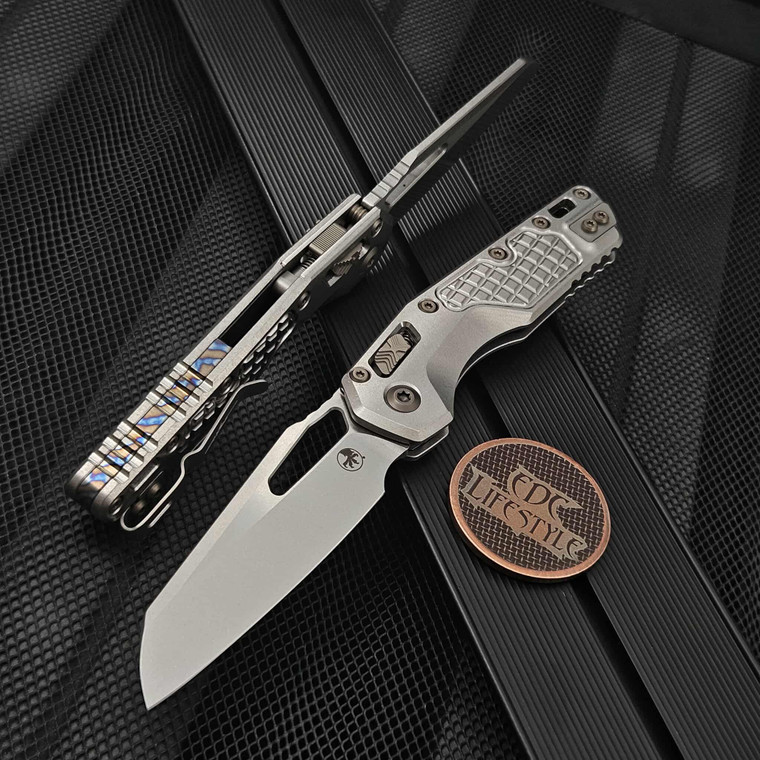 Microtech MSI Ram-Lok 210-10FRMS4 Titanium Frag Stonewash Flamed Ti Accent Marfione Select