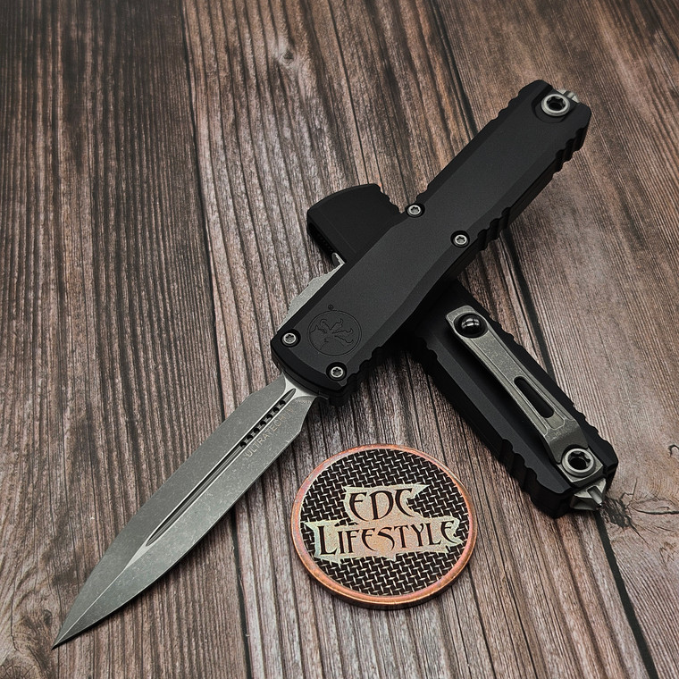 Microtech Ultratech Gen IV Black D/E 3.55" M390MK Apocalyptic Standard 11224-10AP