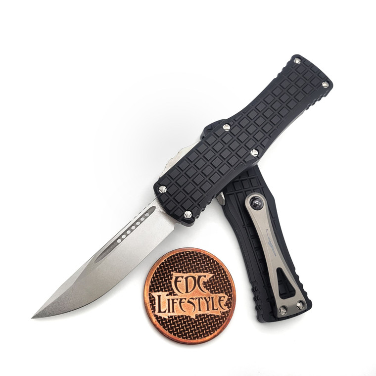 Microtech 703-10FRS Hera Frag Single Edge Stonewash Standard