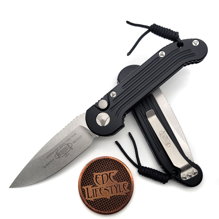 Microtech L.U.D.T. 135-10 Black Stonewash Standard LUDT