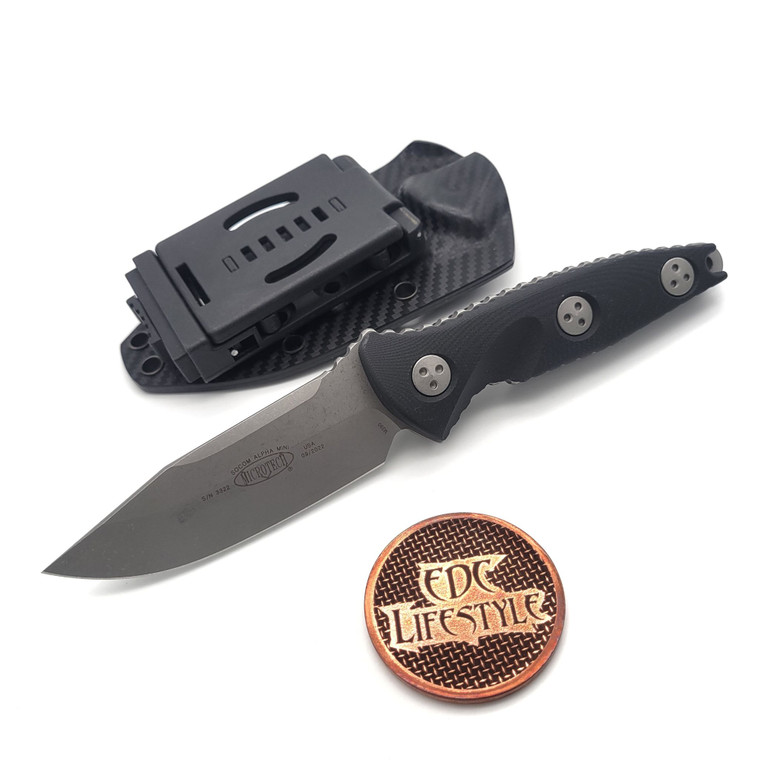 Microtech 113M-10AP Socom Alpha Mini Fixed Apocalyptic Clip Point Blade