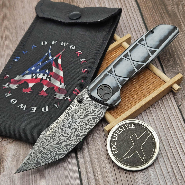 Walter Randolph Mini Helios MetalQuartz Damasteel