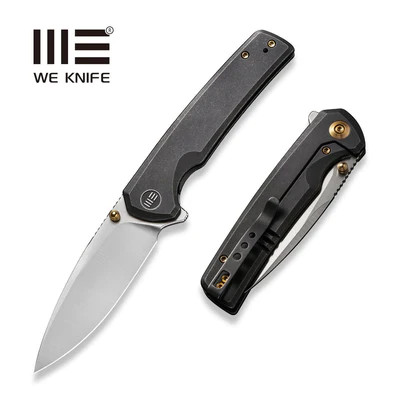 WEKNIFE Subjugator Flipper & Thumb Stud Knife Titanium