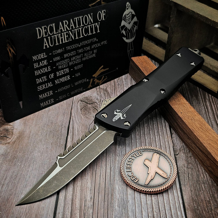 Marfione Custom Combat Troodon Interceptor Bronze Two-Tone Apocalyptic - Preowned
