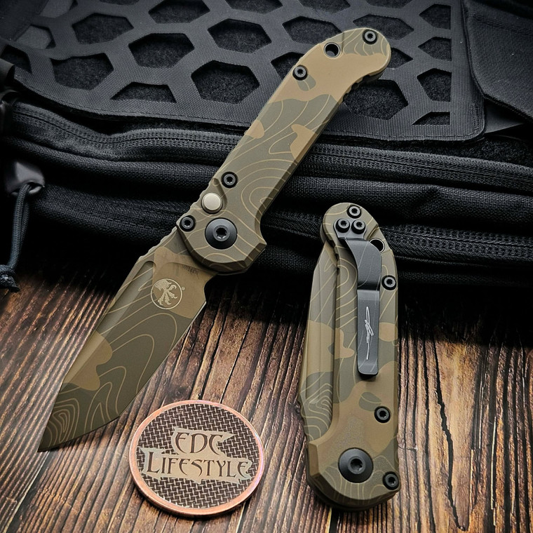 Microtech LUDT T/E Generation III Slab Side 1136S-1TPBNCS-Z4 Badlands Camo