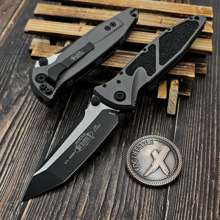 Microtech Socom Elite Manual 161-1NC Natural Clear T/E Black Standard