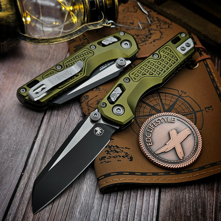 Microtech MSI Ram-Lok Mini OD Green Aluminum Frag 3.10" S/E 210M-1FROD By Edc Lifestyle
