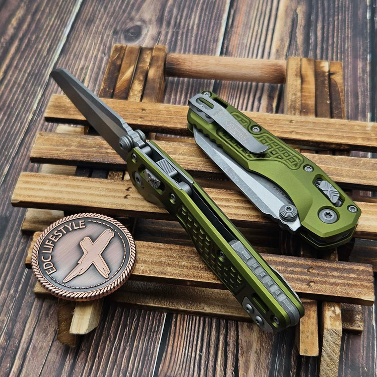 Microtech MSI Mini OD Green Aluminum Frag S/E Apocalyptic 210M-10APFROD