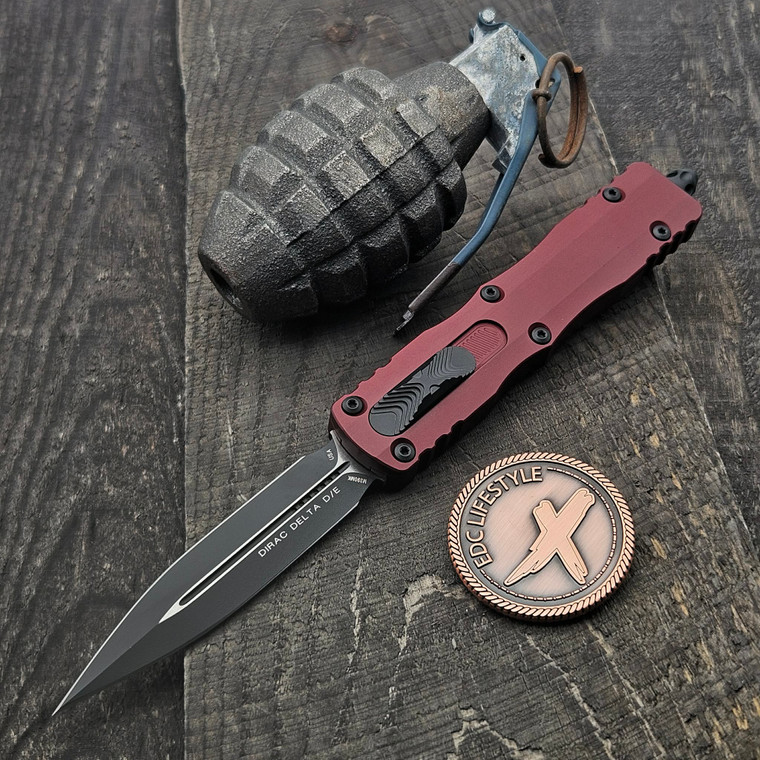 Microtech Dirac Delta Merlot D/E 227-1MR - Grenade Factory Second