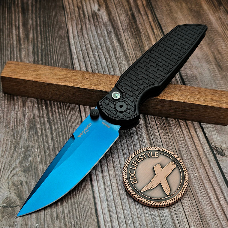 Pro-Tech Knives TR-3 Integrity 3.5" Sapphire Blue INT106-SB - Preowned
