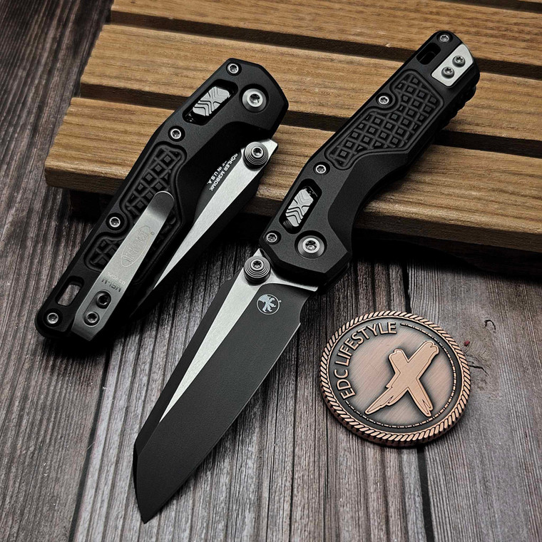 Microtech MSI Ram-Lok Mini Black Aluminum Frag 3.10" S/E Black 210M-1FR By Edc Lifestyle