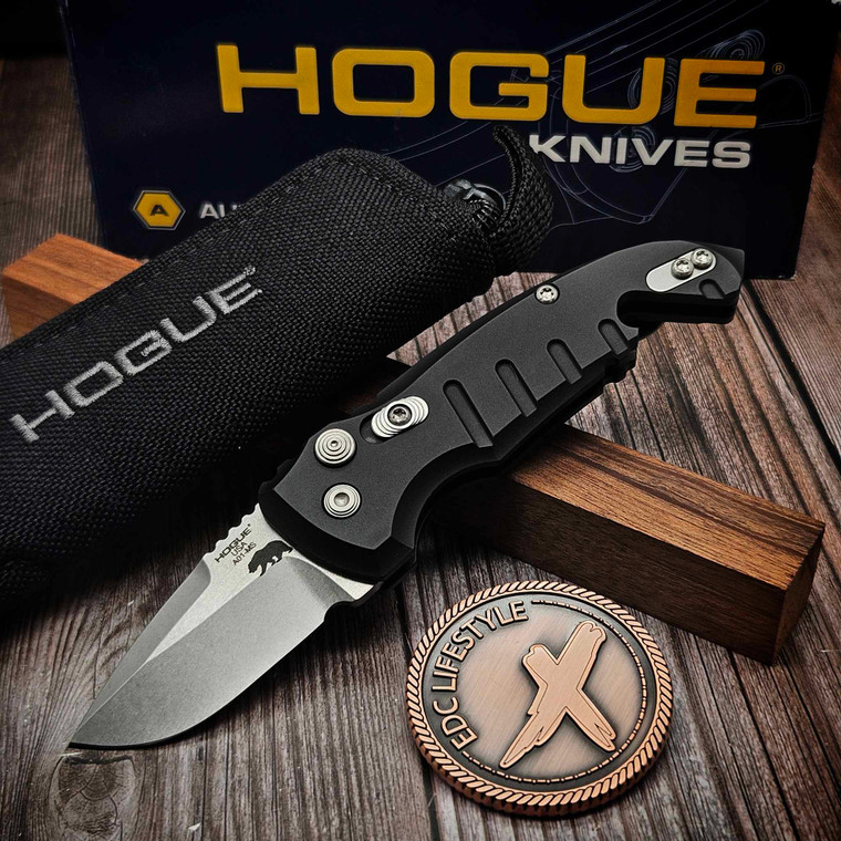 Hogue Microswitch Auto 1.95" Drop Point 24120 A01 - Preowned