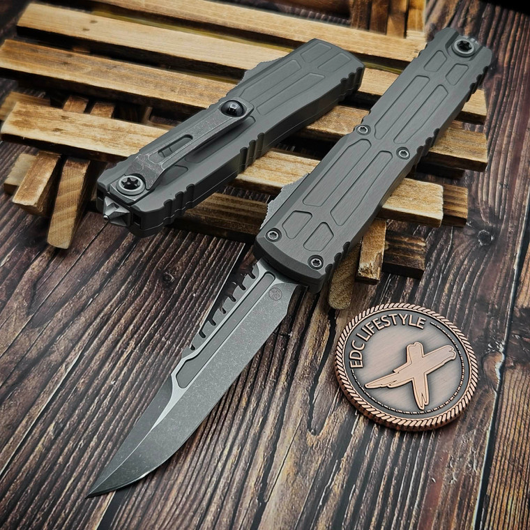 Microtech Ultratech EX Gen III ZBP Natural Clear Interceptor Apocalyptic 1117EX-10APNCS