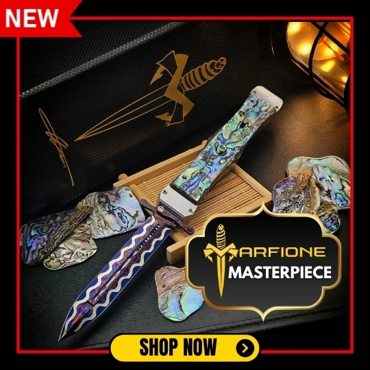 Marfione Masterpiece Stainless Steel Abalone Emerald Button w/18K Gold Dragonskin
