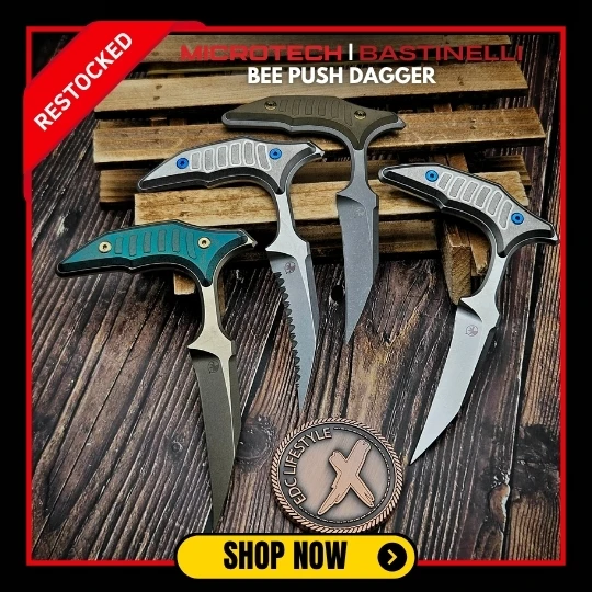 Microtech Bastinelli Push Dagger Bee