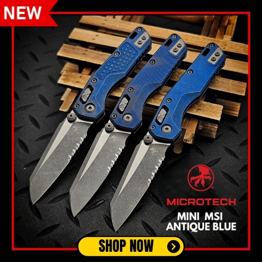 Microtech Mini MSI Antique Blue